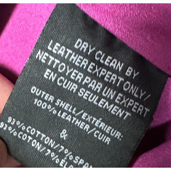 Lamarque Purple Leather Mini Skirt XS Metallic Ruched Micro Designer $375 NEW - Picture 8 of 9